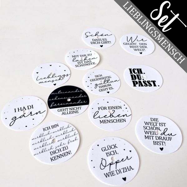 Preview: Botschaften-Set: Lieblingsmensch